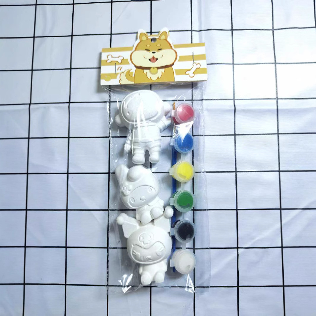 Muñeco de Yeso DIY para Pintar de Yeso con Bolsa Independiente para Niños image 8