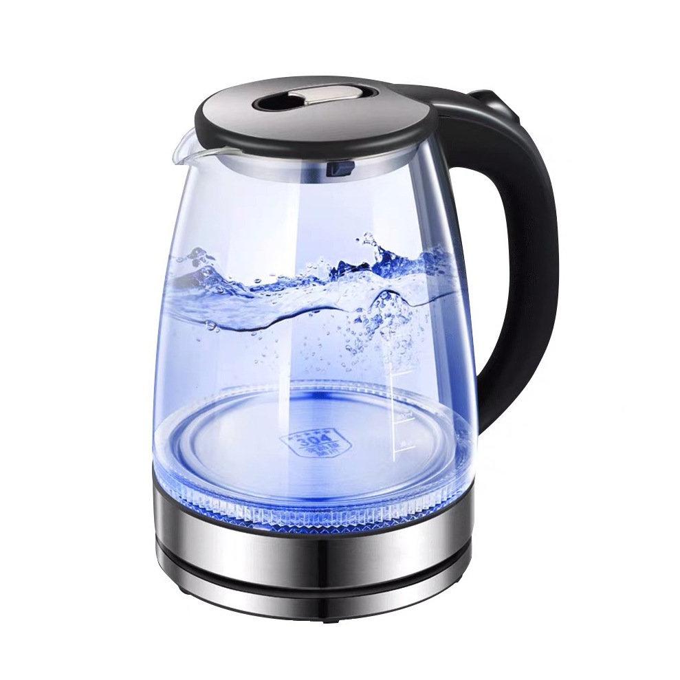Fábrica al por mayor de vidrio hogar Hervidor eléctrico de gran capacidad de apagado automático Hervidor de té hervidor de vidrio