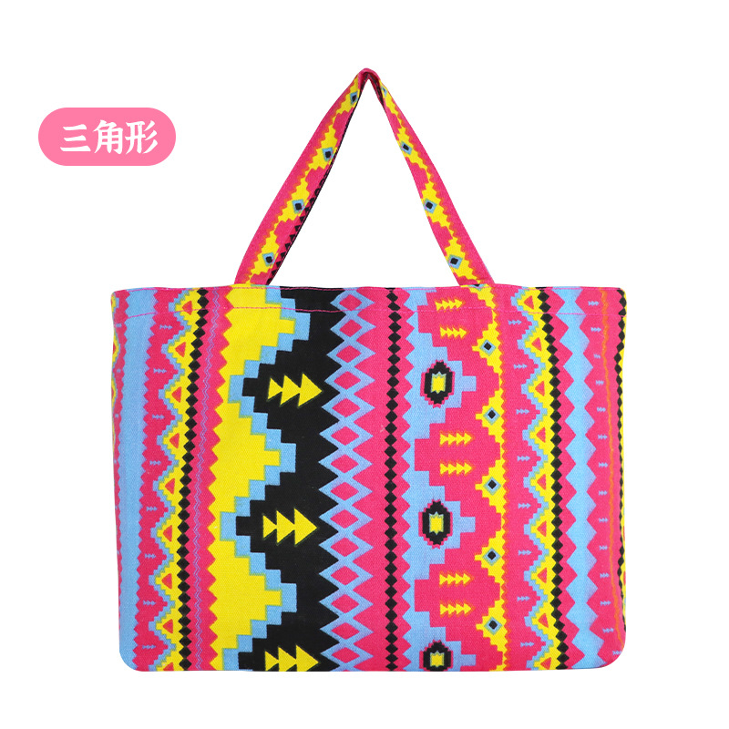 En stock bolsa de lona de impresión de moda estudiante bolsa de lona de protección del medio ambiente creativo bolsa de compras bolso de hombro engrosado