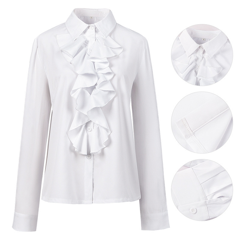 Amazon New Victorian Shirt Women's Gothic Shirt Retro Long Sleeve Lotus Pleated Top Amazon New Victorian Shirt Women's Gothic Shirt Retro Long Sleeve Lotus Pleated Top