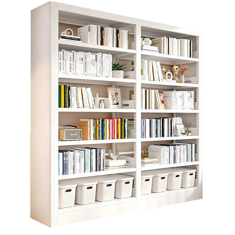 Estante de piso estante de libros estante de libros para niños sala de estar estante de libros de dibujo estante de almacenamiento de hierro forjado simple estante de libros de acero doméstico