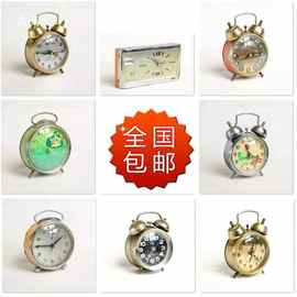 老物件钟钟表闹铃装饰收藏老闹z机械老式发条摆设小古玩其他生日