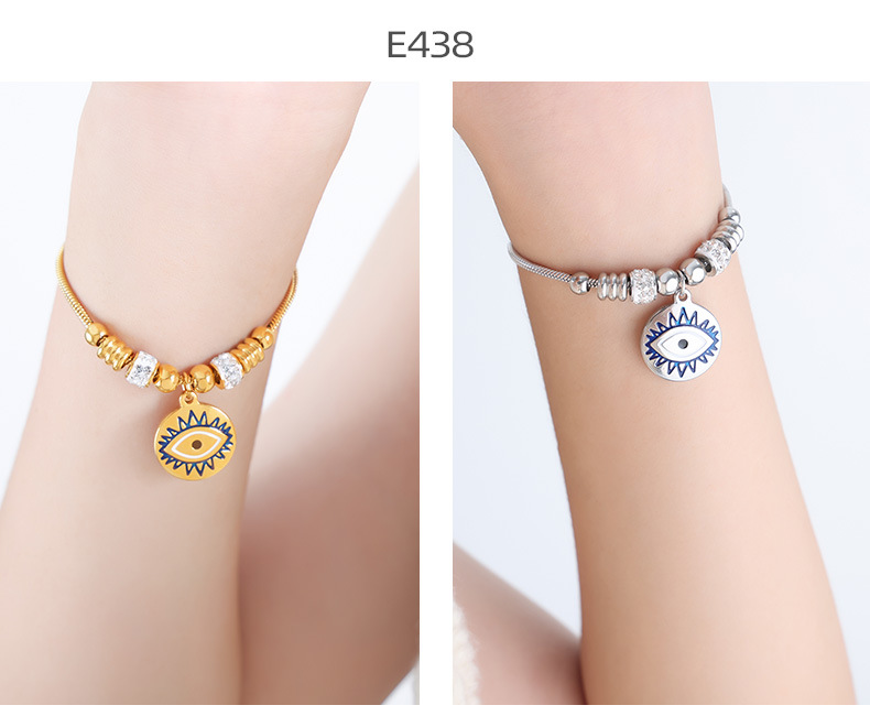 15g Weight 0.03µm-0.05µm Gold Plating Thickness PVD Coated Gold Plating Process 18K Gold Plated Plating Material 304 Stainless Steel Pendant Material Shell, Zircon Inlay Material Bracelets Classification 304 Stainless Steel Chain Material 1 Piece Quantity Daily, Street Occasion 304 Stainless Steel Material Heart Shape, Eye Pattern Women's Gender Simple Style Style Waterproof Non Tarnish, Enamel, Plating, Inlay Craft PVD Coated Real Gold Plated 18K Gold Heart Shape Eye Titanium Steel Simple Style Waterproof Non Tarnish 304 Stainless Steel Bracelets 7