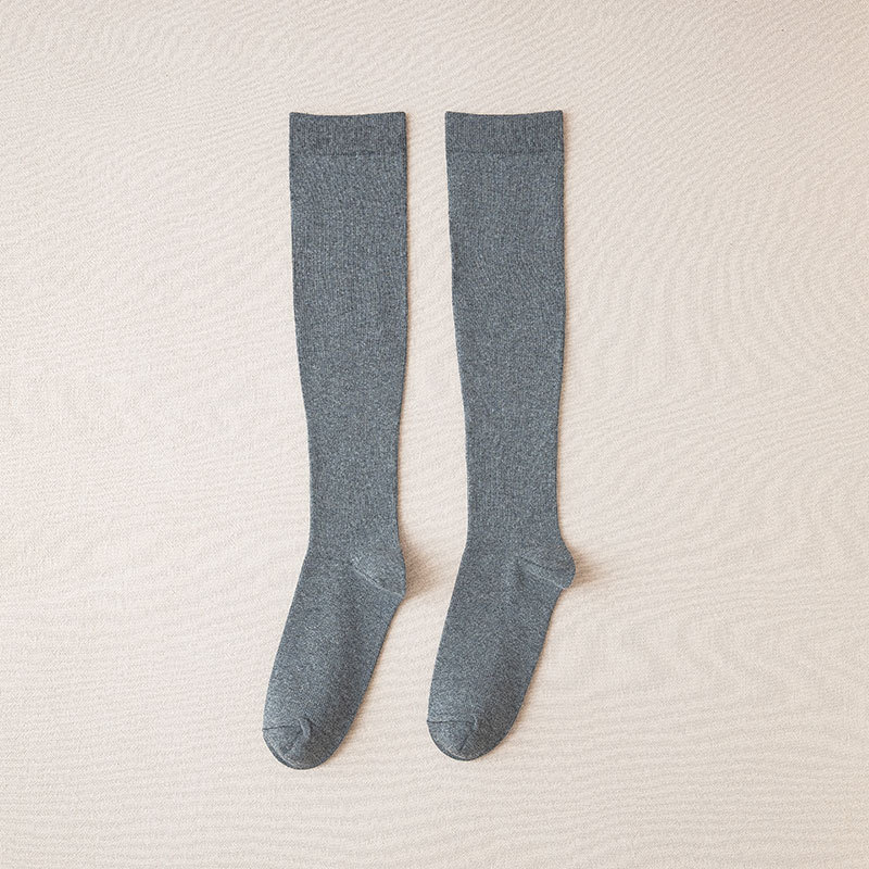 女性用ふくらはぎソックス、着圧痩身ソックス、痩身綿ソックス、JKソックス、ブラックカレッジスタイルレディースストッキング、トレンドストッキング|undefined