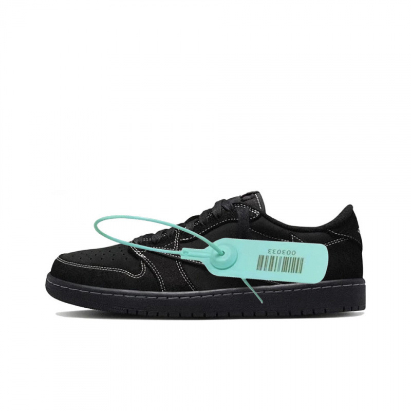 Putian Pure Original Top Layer Aj1 Low Low-Top Barb Black Warrior Lightning 2.0 Casual Sneakers for Men and Women