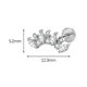 Cross-border G23 titanium alloy ear zircon inner tooth lip nail puncture jewelry European and American fashion anti-allergic ear bone nail manufacturers