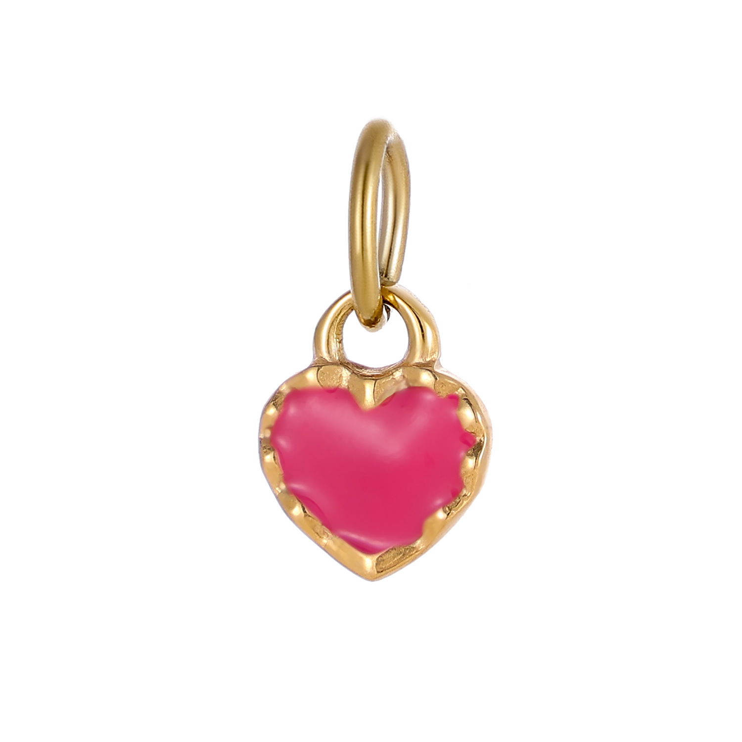 2g Weight Pendant Jewelry Making Type 8*10mm Jewelry Making Size DIY Jewelry Accessories Classification 1 Piece Quantity Titanium Steel Material Heart Shape Pattern Plating Design Simple Style Style 1 Piece 8*10mm Titanium Steel Heart Shape Pendant 24