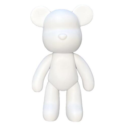 Violent bear internet celebrity fluid bear diy material package handmade white embryo paint keychain pendant painting bear wholesale