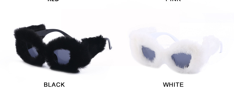 Occhiali da sole fluffy donna stile cat eye alla moda_voghion.com