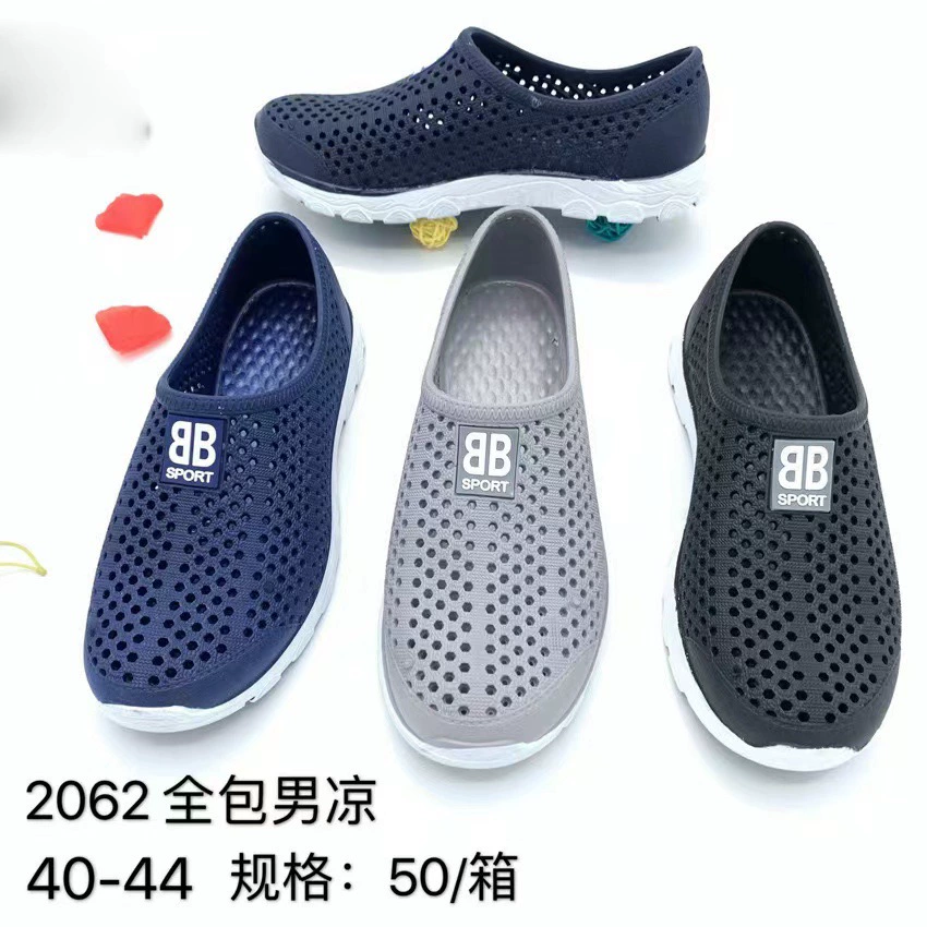 Летняя новая наружная пляжная обувь мужская обувь Baotou дырочная обувь дышащая нескользящая пара дрейфующих сандалий тапочки оптом