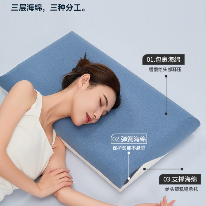 【40D 3세대 무압력 숙면 베개】 아이스 실크 커버 증정