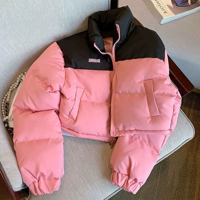 Хлопчатобумажная одежда женский 2024 осень и зима новая хлопковая куртка воротник толстый хлопчатобумажная куртка