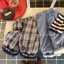 2025秋冬装童装新款儿童韩版冬款加绒裤子女童哈伦裤男童长裤6706