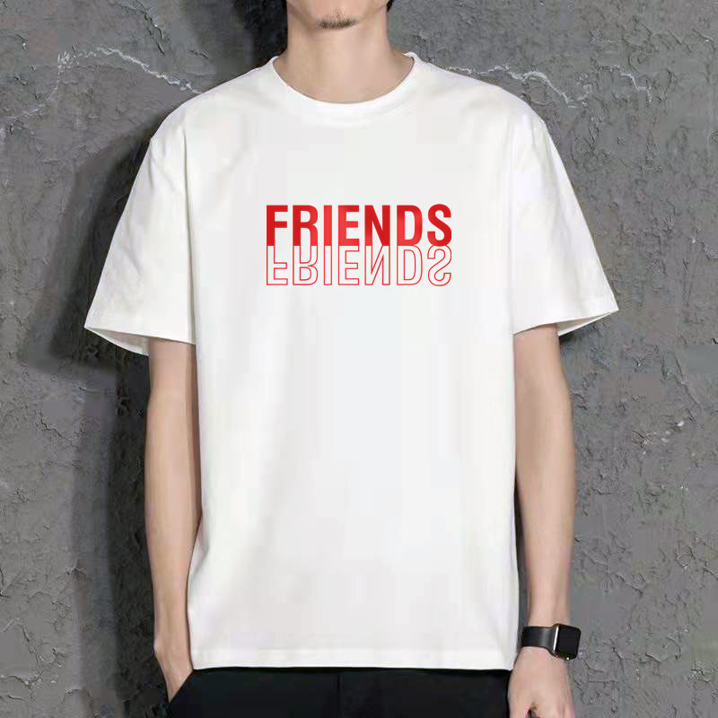 El Comercio exterior transfronterizo nueva camiseta casual de los hombres cuello redondo de manga corta Camiseta de los hombres Slim impreso deportes camisa de fondo