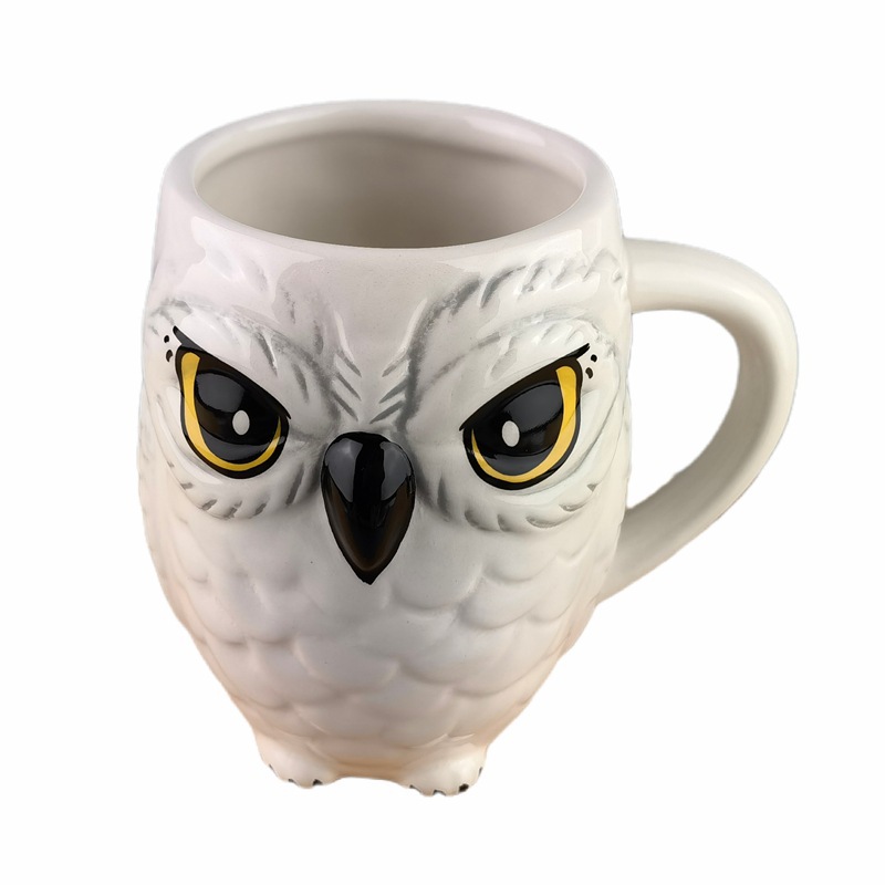 Transfronterizo Harry Potter búho taza 3D búho taza de café de cerámica taza de oficina creativa