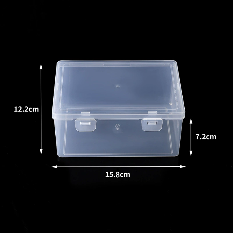 Прямоугольная пластиковая коробка прозрачная пустая коробка для хранения электронных ювелирных компонентов коробка для хранения больших деталей коробка для хранения