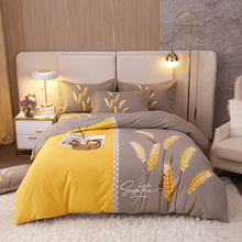 高档生态纯棉加厚四件套100%全棉磨毛床单被套罩床笠卡通床上用品