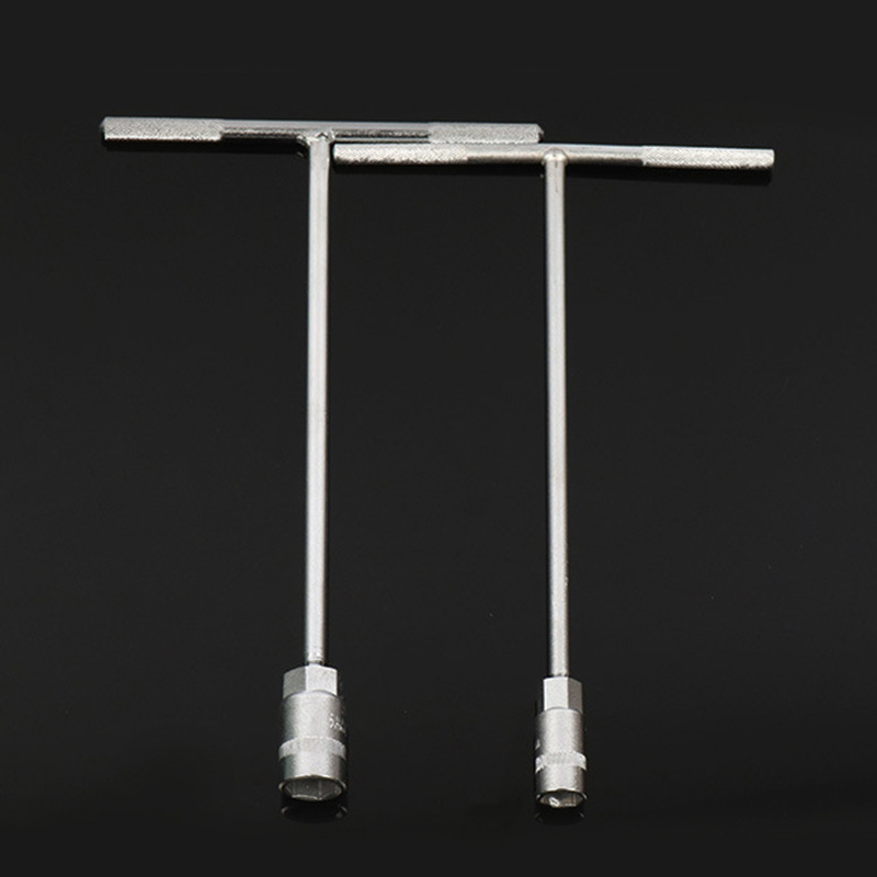 Llave de vaso en forma de T de calidad profesional con ranura hexagonal externa y mango en T extendido en venta.