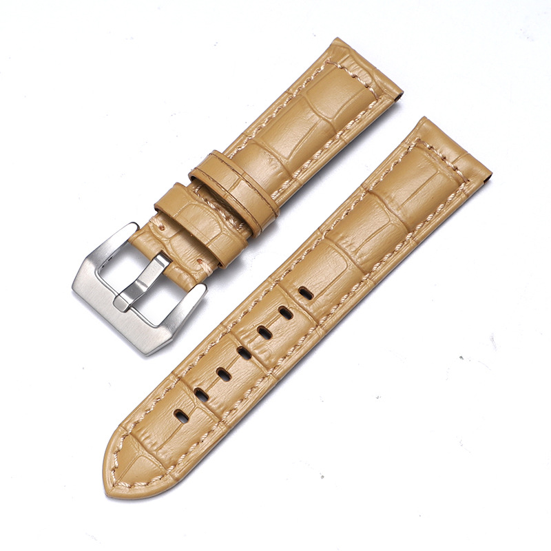 Aplicable iwatch correa de cuero genuino Apple correa de reloj applewatch8 Huawei GT3 Samsung S1 Pena Mar