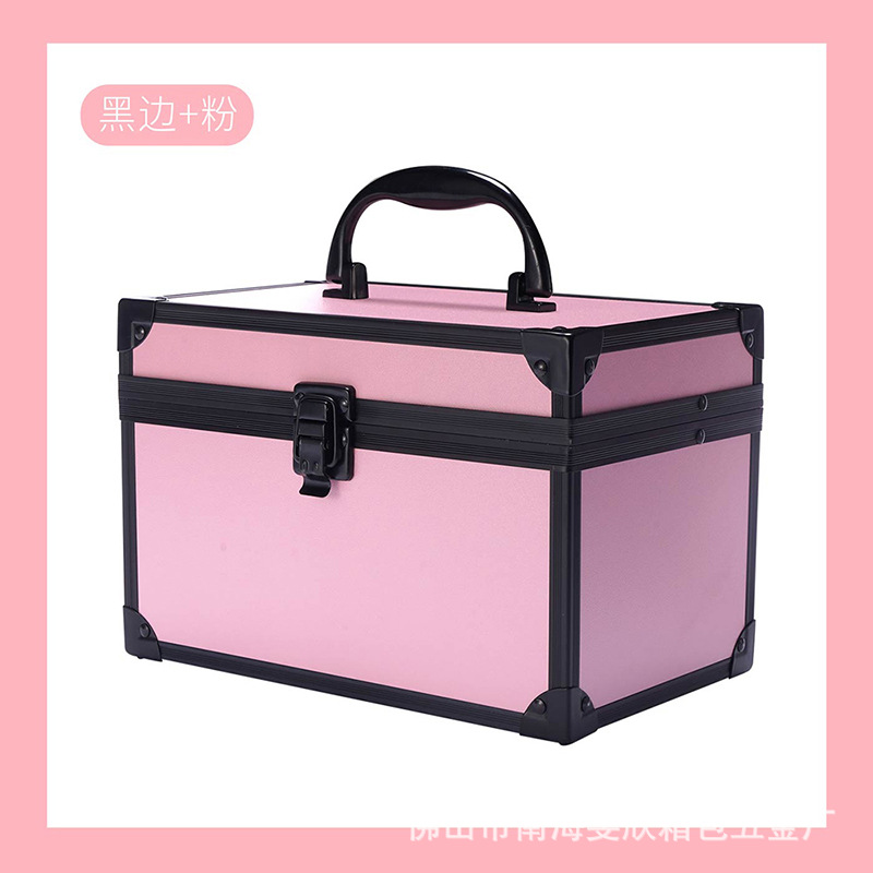 Juego profesional de orejas y masaje de pies KTV caja de herramientas práctica caja de cosméticos con espejo de doble capa abierta única caja de almacenamiento de pestañas de belleza