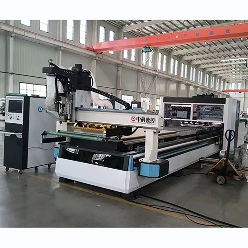 橱柜门自动换刀数控开料机盘式换刀开料机 全自动板式家具生产线