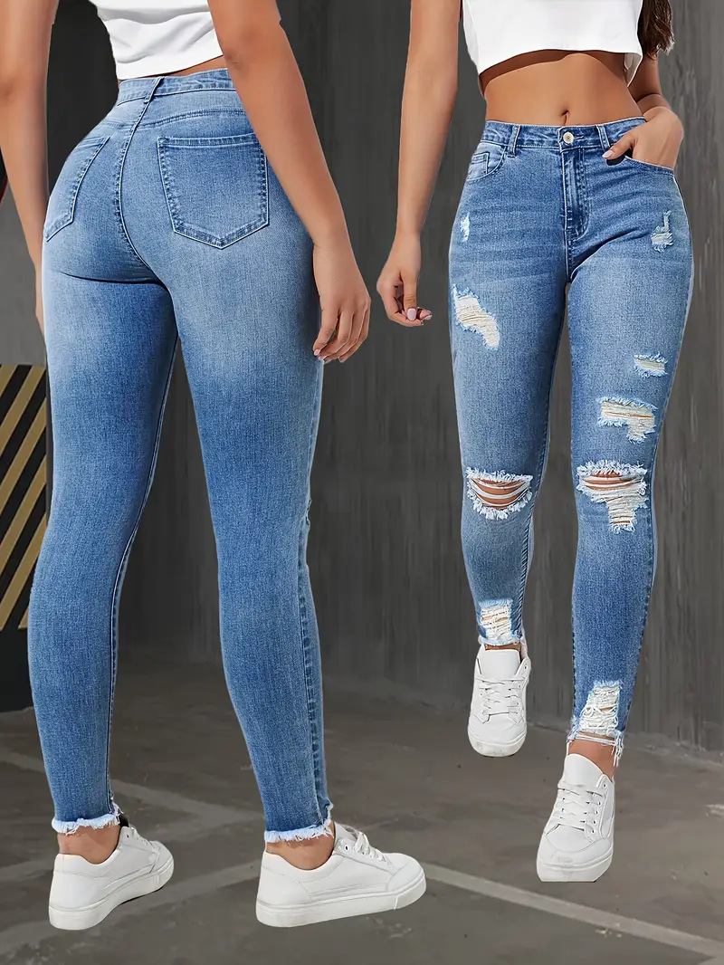 (Cross-border trading), elastic heel repair patch, women's fashionable jeans, trousers, Amazon, slim fit