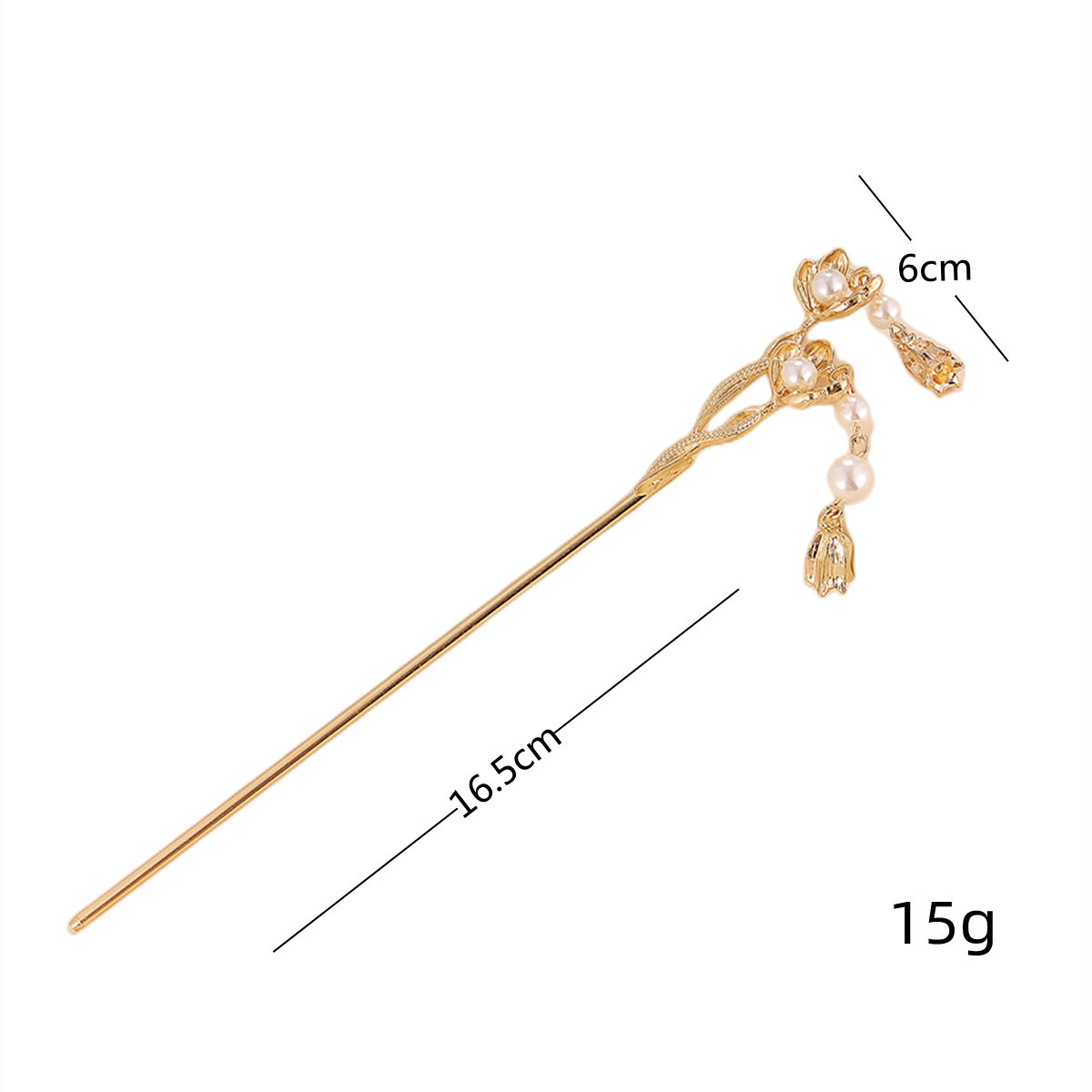 Ciervo blanco mismo estilo cola de pez perla horquilla hembra verano placa horquilla simple temperamento moderno tocado borla mapache horquilla