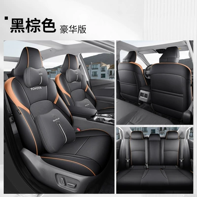 cover four seasons cushion, Modelə uyğun (Original) oturacaq örtükləri - black-brown-deluxe-edition-five-seatall-inclusive-toyota-camry