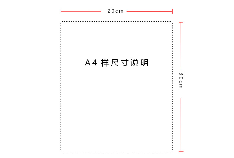 A4样尺寸