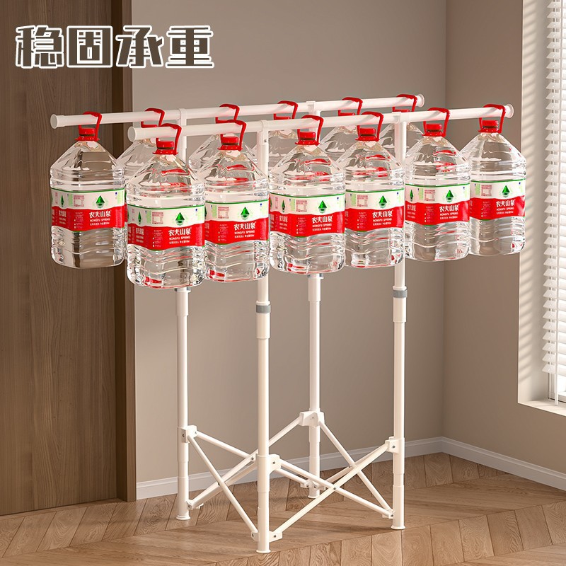 Folding drying rack balcony household landing clothes rod does not…