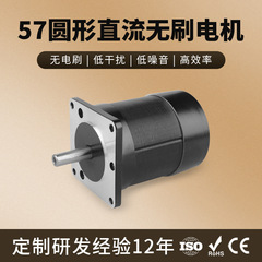 工場直販 57径丸型DCブラシレスモーター ハイパワー高速モーター モーター速度3000回転