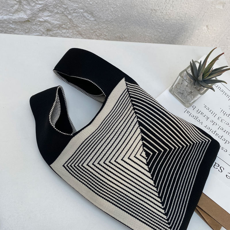 Corea del Sur ins bolsa de punto bolsa de chaleco para niñas bolsa cuadrada pequeña bolsa de Año Nuevo bolsa de punto bolsa de mano bolsa de punto crossbody