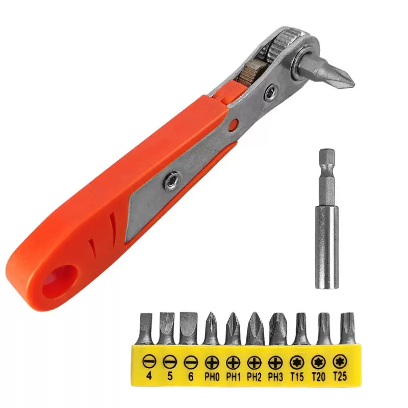 36齿棘轮螺丝刀正反转拐弯扳手狭小空间批头套筒家用维修工具