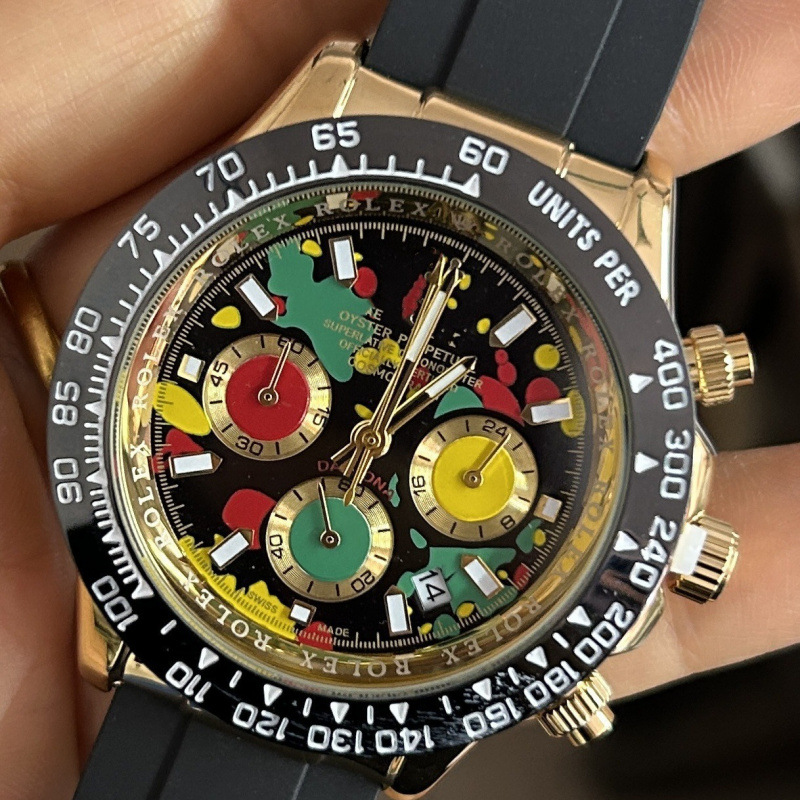 2024 Popular Laojia Oyster Perpetual Fashion Silicone Band Quartz Men's and Women's Watches Cross-Border Foreign Trade Manufacturers Wholesale