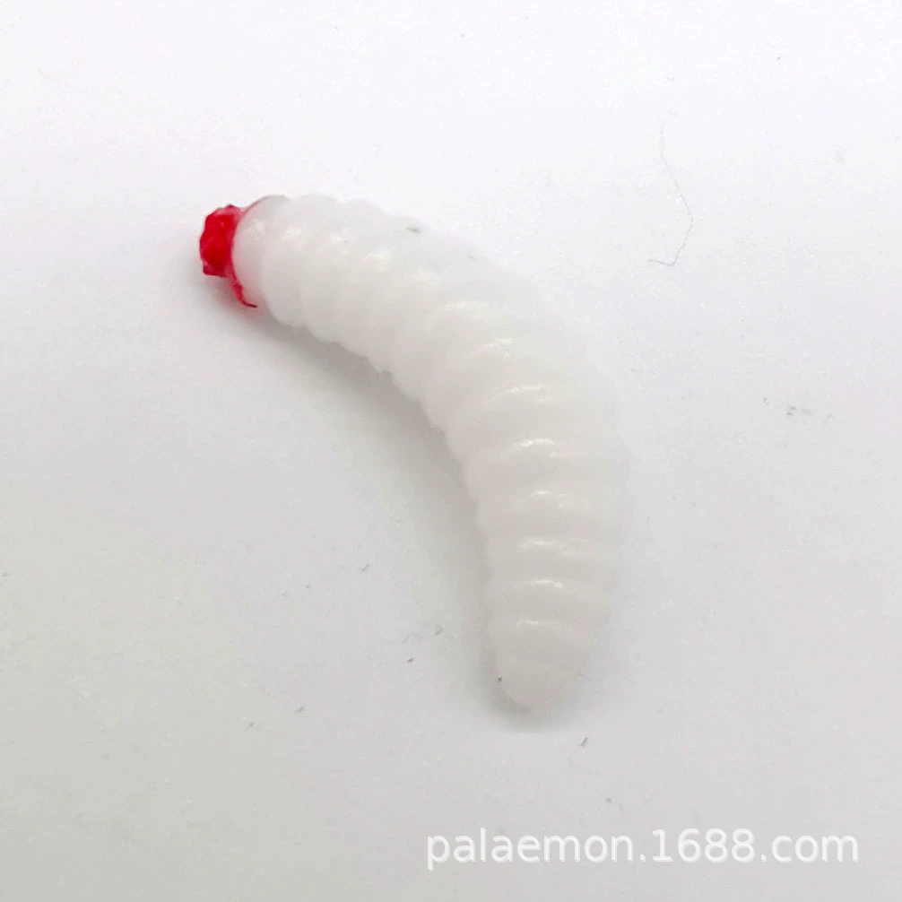 Набор мягких приманок 2.4см0.5GPVC гибких червей Red-headed bread worm бионический червь road sub -soft bait