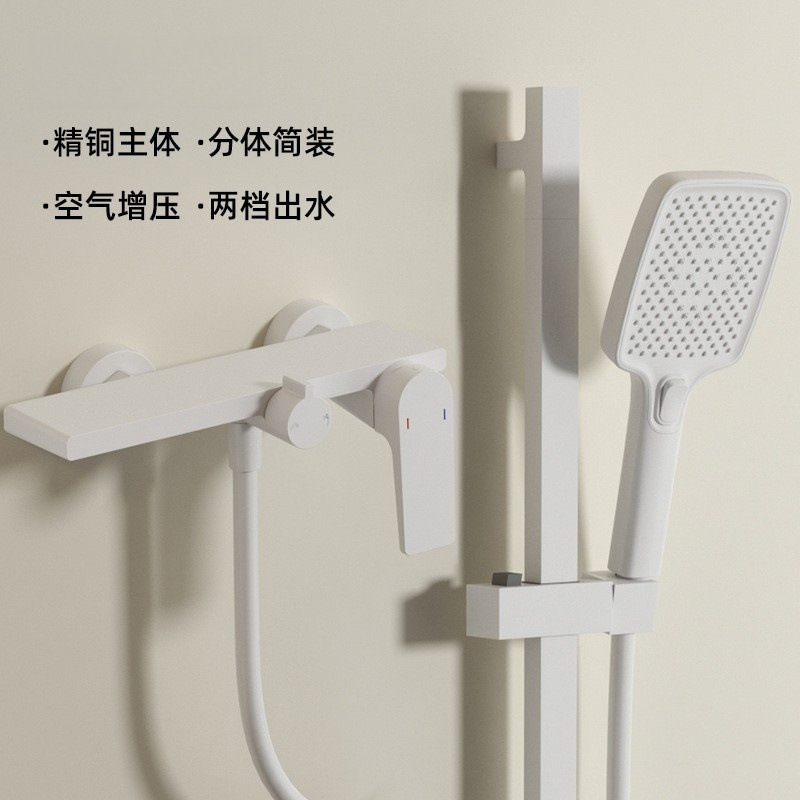 Hotel Engineering B & B, ducha de apoyo, ducha de cobre, juego simple de elevación, cabezal de ducha sobrealimentado de mano de elevación