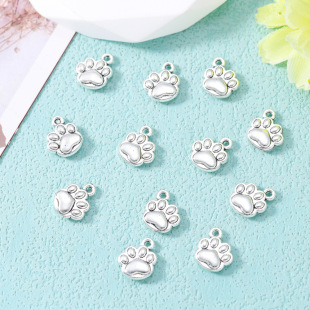 DIY alloy jewelry accessories wholesale ancient silver cat claw dog claw pendant claw pendant necklace accessories material