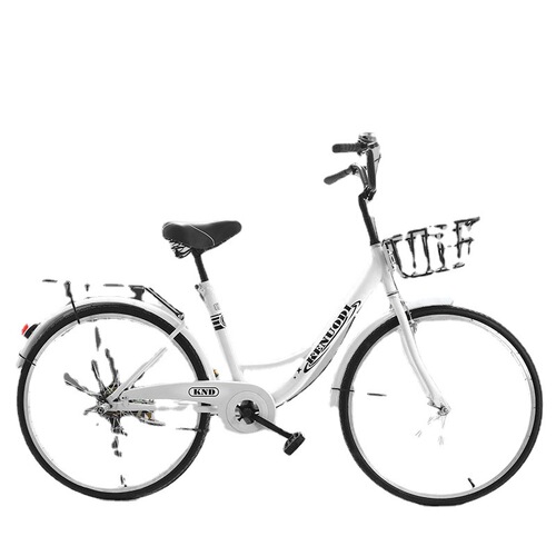Women's adult non-inflatable unisex bicycle for students, commuters, and office ladies - retro style