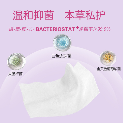 Herbal Personal Care Wet Wipes Feminine Care Wet Wipes Cleansing and Sanitary Wipes Cleaning, Disinfecting, Cooling and Sterilizing Wet Wipes