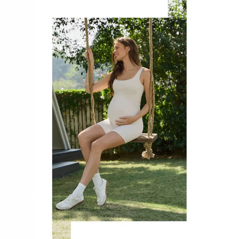 Backless Maternity Jumpsuit, Tight-Fitting High-Waisted Butt-Lifting Yoga Wear, Summer Jumpsuit for Women, High-End Style Suitable for Pregnant Women in Europe and America Backless Maternity Jumpsuit, Tight-Fitting High-Waisted Butt-Lifting Yoga Wear, Summer Jumpsuit for Women, High-End Style Suitable for Pregnant Women in Europe and America