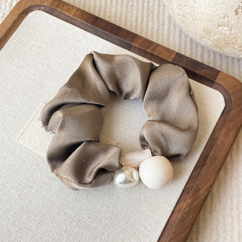 Lazo para el cabello de intestino grueso rayado coreano para mujer, sensación de alto nivel, cuerda para el cabello de cola de caballo, banda de goma para la cabeza para niñas, cuerda para la cabeza de gran tamaño, accesorios para el cabello de flores para la cabeza