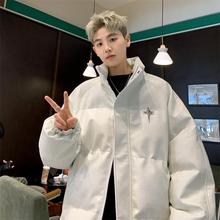 cityboy情侣棉服冬季PU皮衣鳄鱼纹潮牌ins学生立领面包服男外套