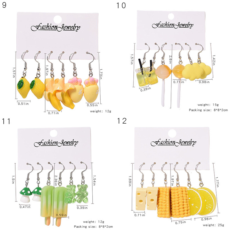 20g Weight Iron Ear Needle Material Drop Earrings Classification 1 Set Quantity Casual, Daily, Shopping Occasion Acrylic, Resin Material Cup, Heart Shape, Flower Pattern Women's Gender Cartoon Style, Cute Style 1 Set Cartoon Style Cute Cup Heart Shape Flower Arylic Resin Drop Earrings 10