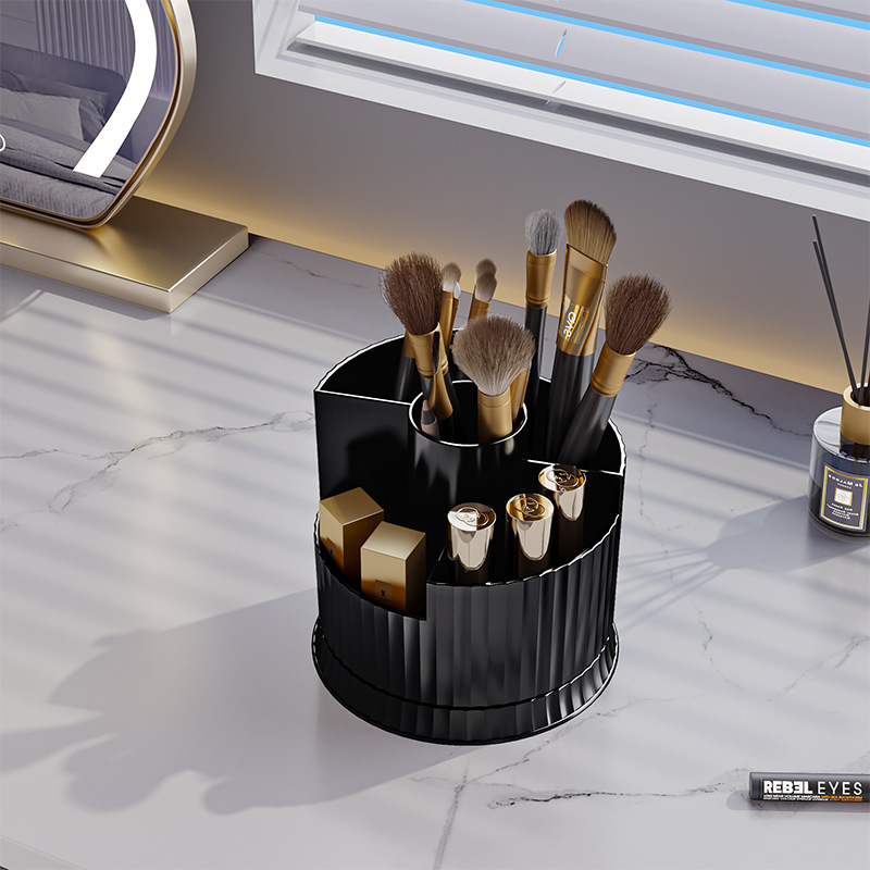 Caja de almacenamiento de cosméticos giratoria, estante de escritorio de alta calidad, caja de almacenamiento transparente de perfumes de gran capacidad para productos de cuidado de la piel