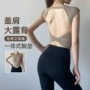 跑步一体式短袖瑜伽上衣