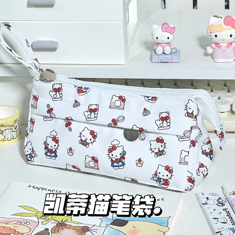 Bolsos de papelería multifuncional para estudiantes de primaria, secundaria y preparatoria, colección grande, corazón de niña, gran capacidad, bolsa de lápices coreana de alto valor