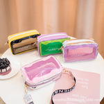 Лазер прозрачный мешки Женщина 2021 корейский внешняя торговля пакет ladies bags поколение волосы губная помада телефон пакет