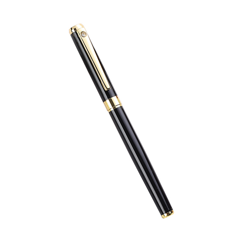 Fabricante en stock pluma de firma de metal pluma de gel de regalo de alta gama Logotipo de letras publicidad pluma de agua de impresión pluma de metal