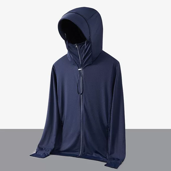 2026 Summer New Style Ice Silk Sun Protection Clothing for Men, Outdoor Fishing Lightweight Anti-Uv Jacket, Men's Sun Protection Clothing