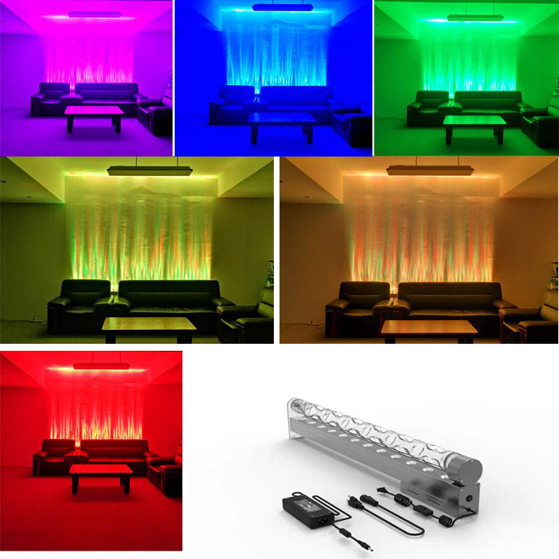 3D Dynamic Water Pattern Light Wash Wall Water Ripple Restaurant KTV Background Outdoor Courtyard Park Waterproof Atmosphere Decorative Light